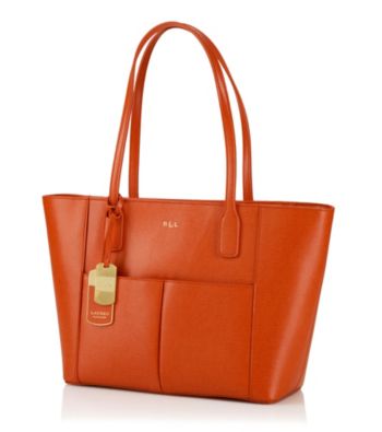 Lauren Ralph Lauren Newbury Leather Pocket Shopper