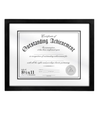 Malden 2-Glass Float Document Wood Frame