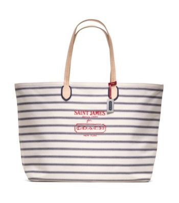 COACH LEGACY WEEKEND SAINT JAMES YARN DYED LARGE DOGLEASH TOTE