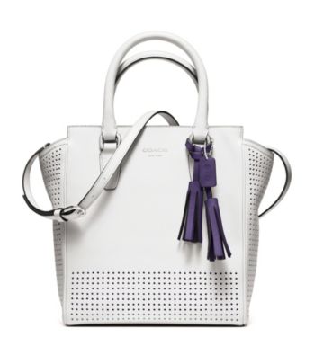 COACH LEGACY PERFORATED MINI TANNER BAG