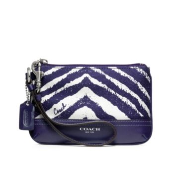 COACH LEGACY ZEBRA PRINT SMALL WRISTLET