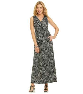 Notations® Butterfly Print Maxi Dress