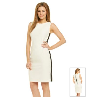 Calvin Klein Sheath Dress With Trim Detail