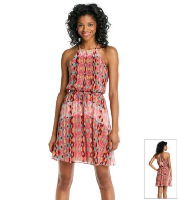 Jessica Simpson Printed Halter Dress