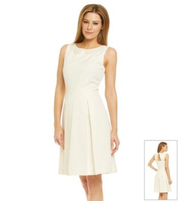 Tahari ASL® Jacquard Full Skirt Dress