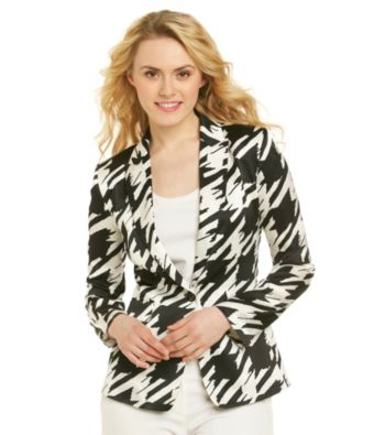 Tahari ASL Houndstooth Jacket