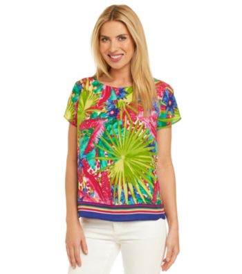 Rafaella® Tropical Printed Top