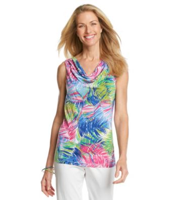 Rafaella® Petites' Printed Cowlneck Top