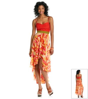 Chord® Juniors' Floral Print Maxi Dress