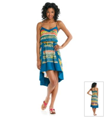 Chord® Juniors' High-Low Belted Dress