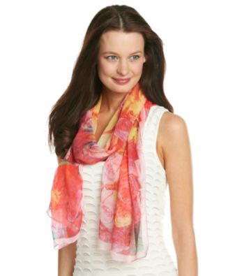 Basha Multi Digital Photography Floral Neckwrap