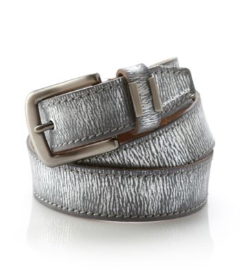 Calvin Klein Jeans® Pewter Metallic Belt