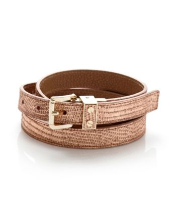 MICHAEL Michael Kors® Luggage Metallic Lizard Belt