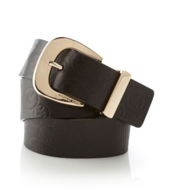 MICHAEL Michael Kors® Chocolate Circle Logo Belt