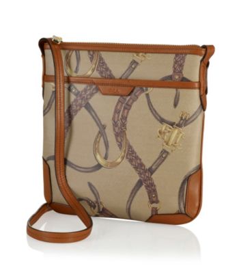 Lauren Ralph Lauren Caldwell Equestrian Print Crossbody Bag