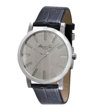 Kenneth Cole New York® Men's Slim Line Stainless Steel Light Grey Dial Watch