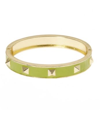 L&J Accessories Green Spike Enamel Bangle