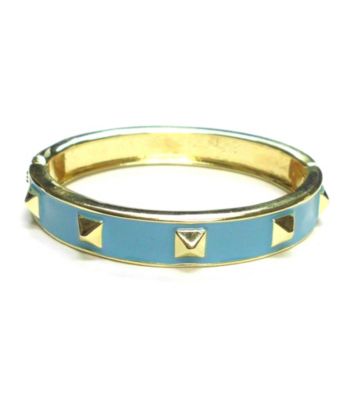 L&J Accessories Blue Spike Enamel Bangle