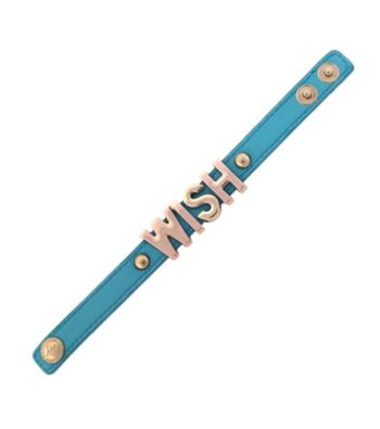 BCBGeneration™ Blue and Rose Goldtone Wish Affirmation Bracelet