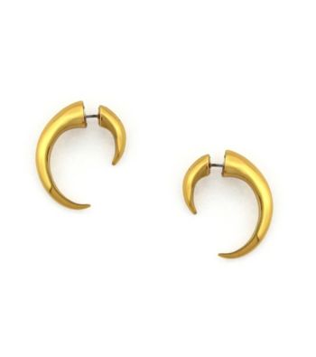 Vince Camuto™ By the Horns Goldtone Through Earrings