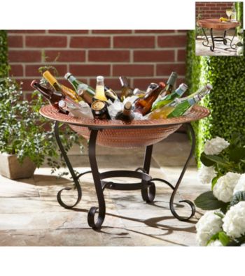 LivingQuarters 3-pc. Metal Base with Beverage Tub or Tabletop
