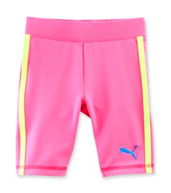 PUMA® Girls' 2T-6X Sugar Plum Pink Bike Shorts