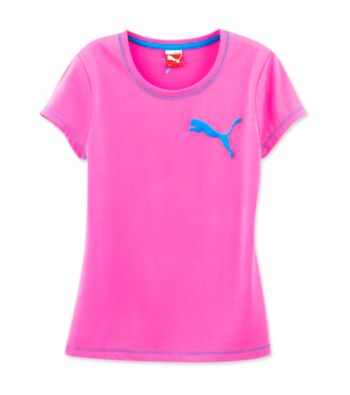 PUMA® Girls' 2T-6X Sugar Plum Pink Performance Tee