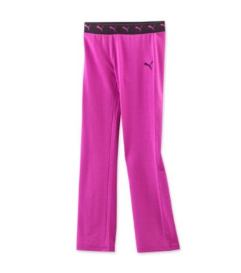 PUMA® Girls' 7-16 Purple Yoga Pants