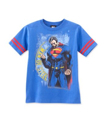 Superman® Boys' 8-20 Royal Blue Short Sleeve Man of Steel Tee