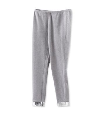 Miss Attitude Girls' 7-16 Sequin Hem Leggings