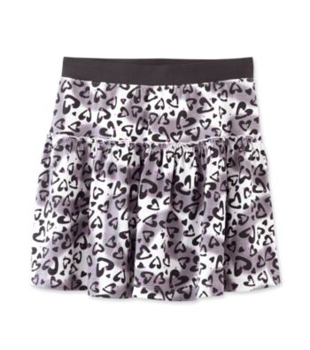 Miss Attitude Girls' 7-16 Printed Glitter Skort