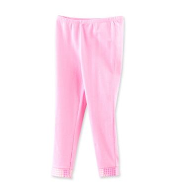 Little Miss Attitude Girls' 2T-6X Sequin Hem Leggings