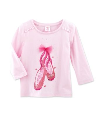 Little Miss Attitude Girls' 4-6X Classic Pink Ruffle Sleeve Graphic Tee