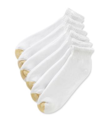 GOLD TOE® Men's Extended Size 6-Pack Quarter Athletic Socks