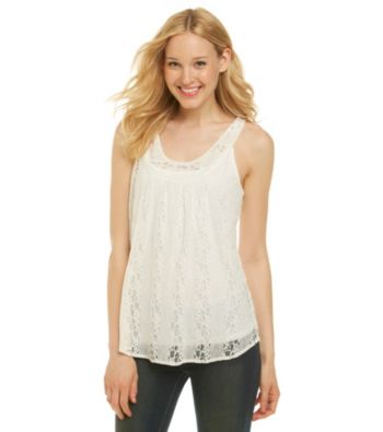 Nine West Jeans® Scoopneck Lana Lace Tank