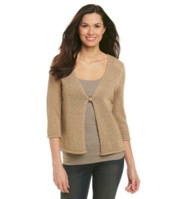 Jones New York Sport® Open Stitch One Button Cardigan