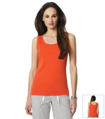 Jones New York Sport® Coral Lace Trim Tank