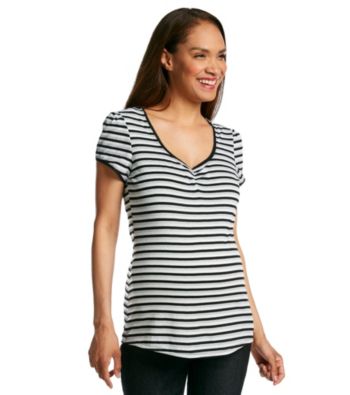 Three Seasons Maternity™ Stripe V-Neck Top