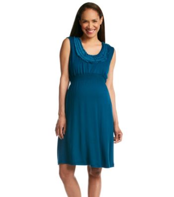 Three Seasons Maternity™ Embellished Neckline Dress