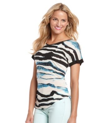 Kensie® Watercolor Stripes Tee