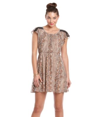 Jump® Juniors' Python Print Dress