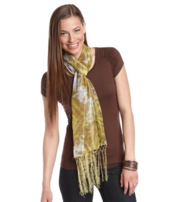 The Accessory Collective Juniors' Tie Dye Fringe Scarf
