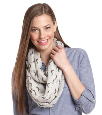The Accessory Collective Juniors' Mustache Scarf