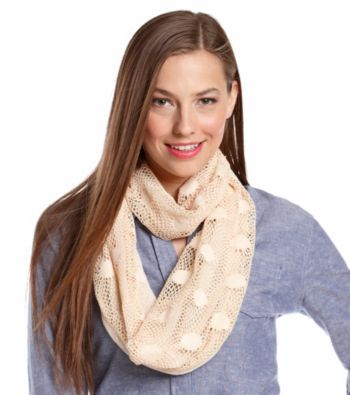 The Accessory Collective Juniors' Crochet Infinity Scarf