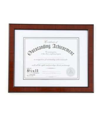 Malden Wooden Matted Document Frame