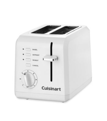 Cuisinart® 2-Slice Compact White Toaster