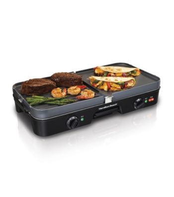 Hamilton Beach® Dual Zone 3-in-1 Griddle/Grill