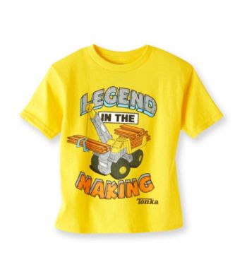Tonka® Boys' 2T-7 Yellow Short Sleeve Legend in the Making Tee