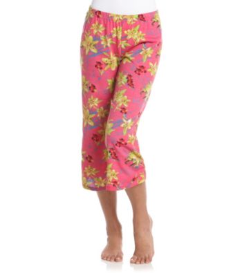 Sleep Riot™ Knit Capris - Pink Floral