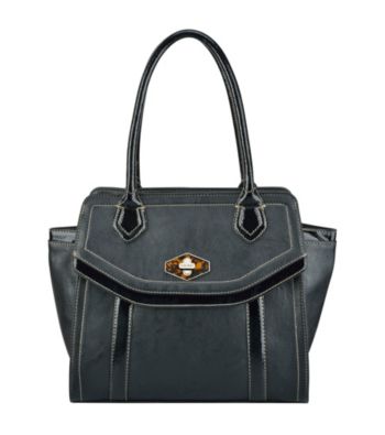 Nine West® Black Madagascar Mix Medium Tote